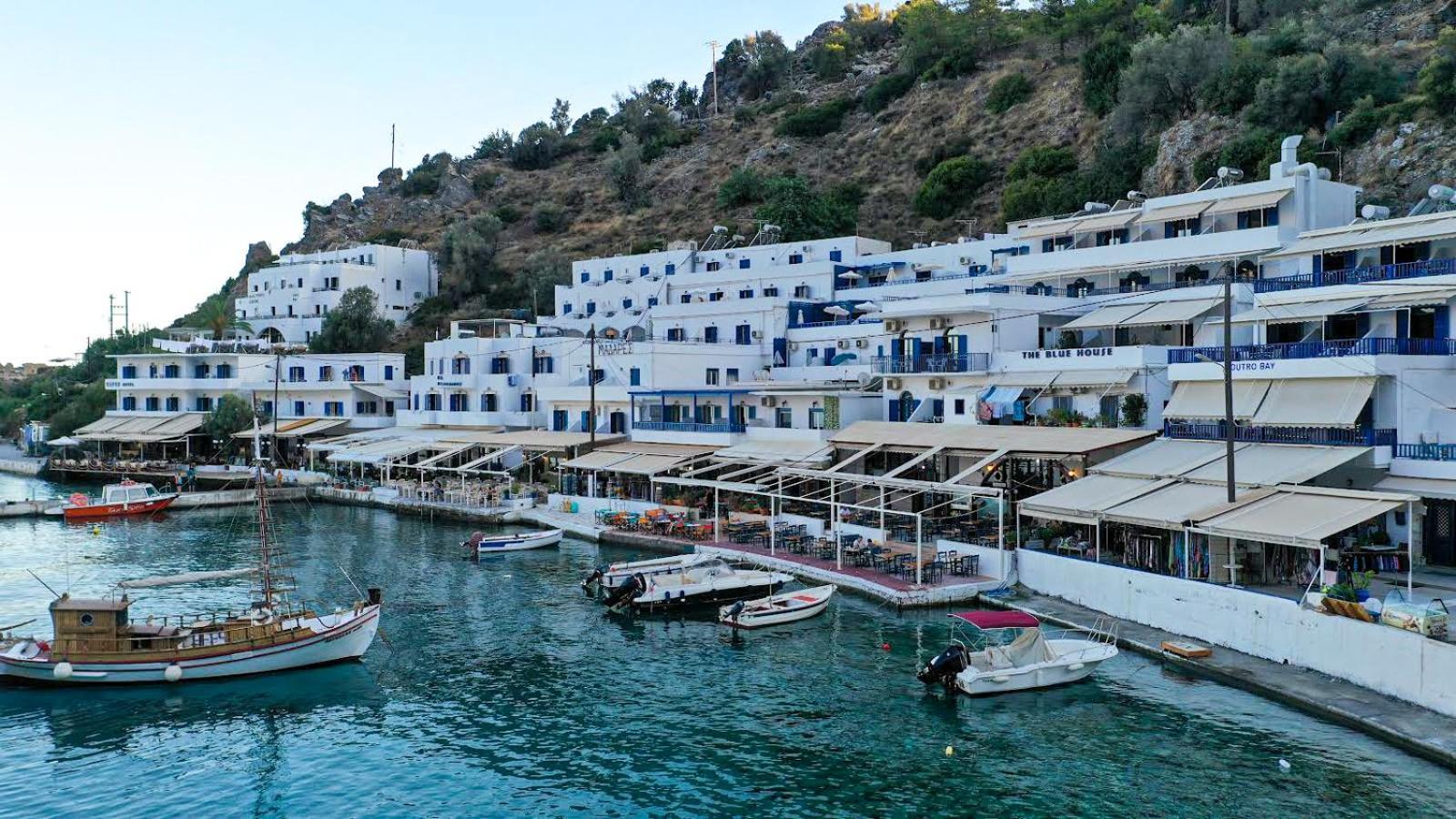 The Blue House Hotel Loutro Buitenkant foto